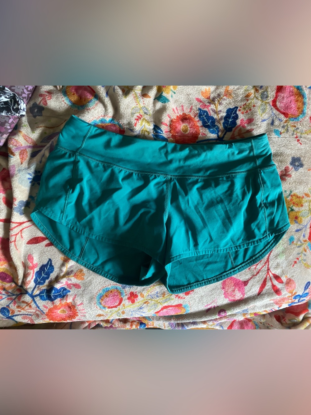 lululemon athletica Teal Women's Running Shorts 2.5 inch speed up shorts